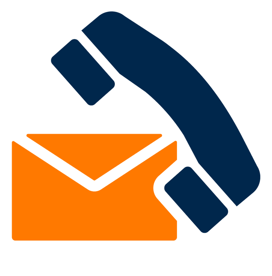 clipart of a letter and a phone