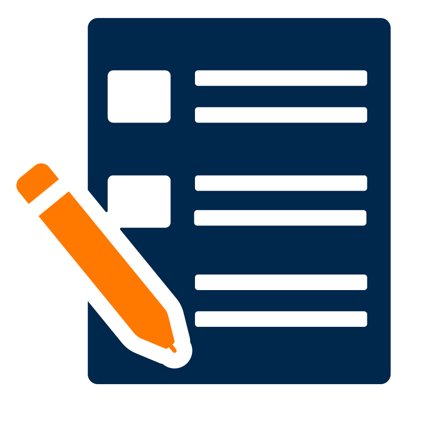 clip art of a form being signed