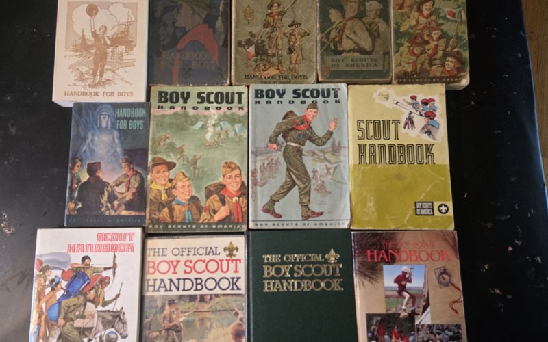 The collection of historical Boy Scouts of America books includes over 160 titles.