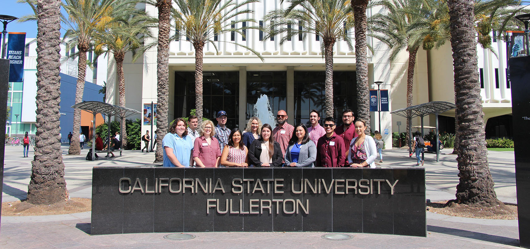 New Employees In Front of Langsdorf Hall