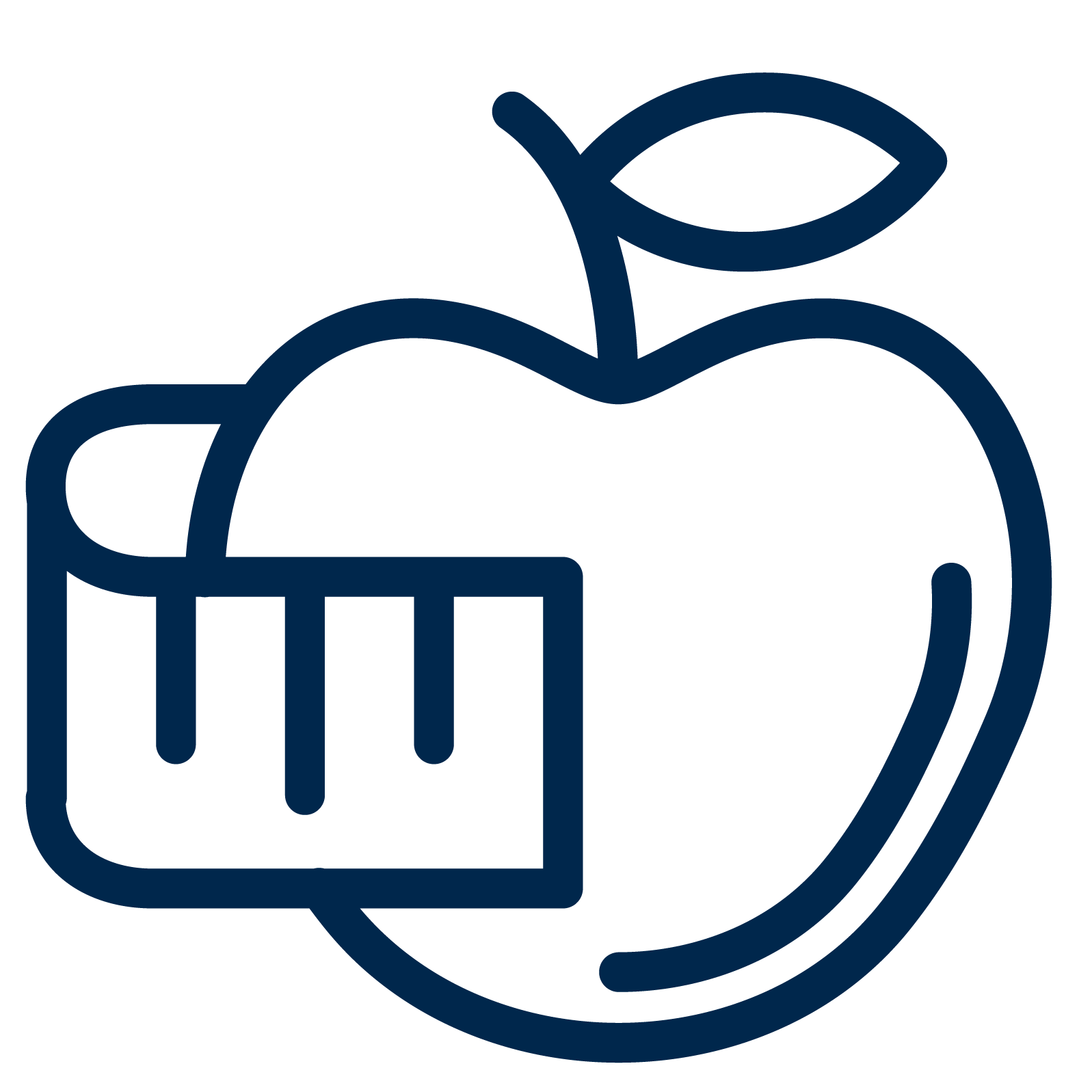 Illustrated apple