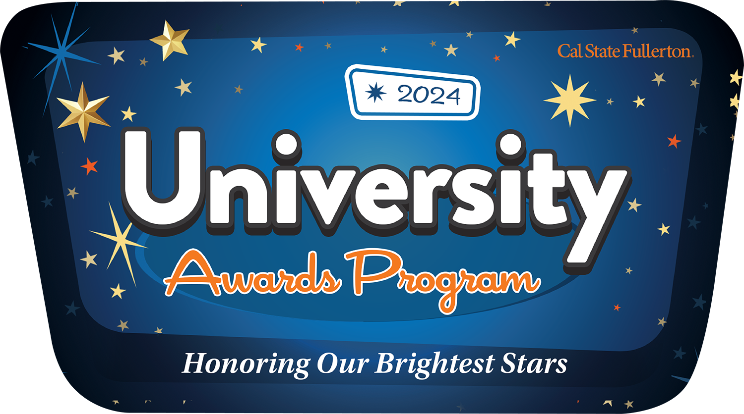 2024 UAP blue background with gold and orange stars