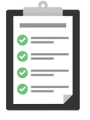 clipboard with a checklist icon