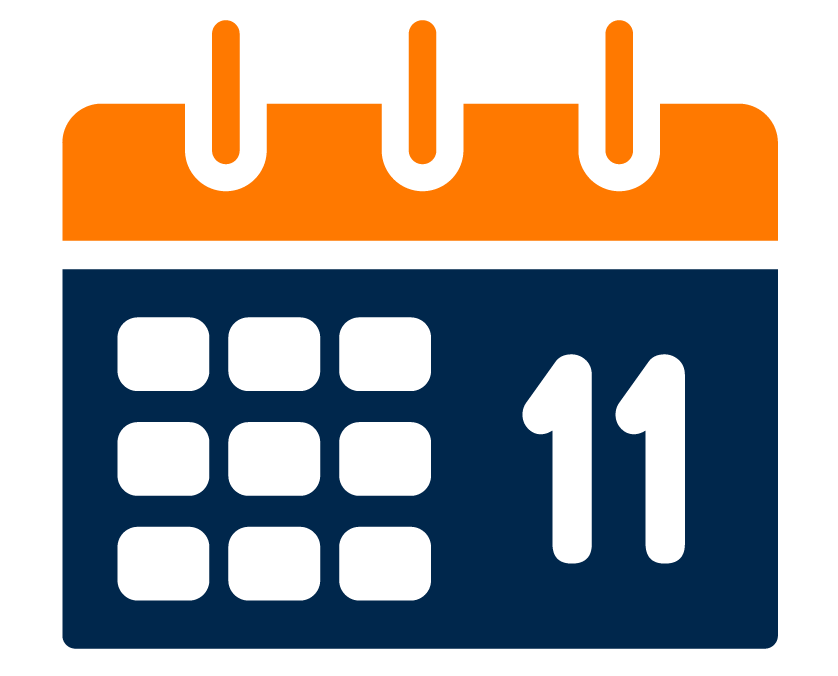 calendar icon with a number 11
